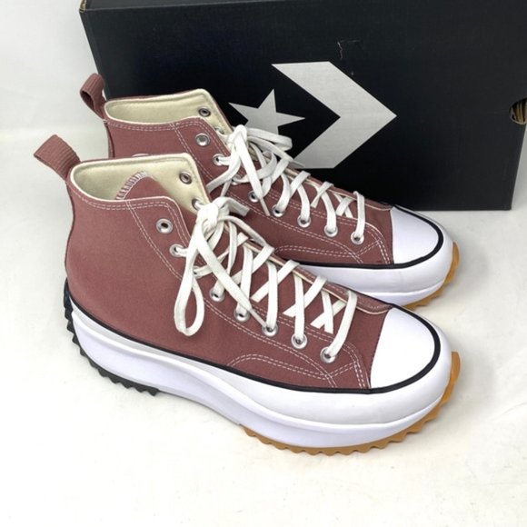 Converse Run Star Hike Platform Shoe For Men Canvas Saddle High Sneakers A00852C - Picture 8 of 11